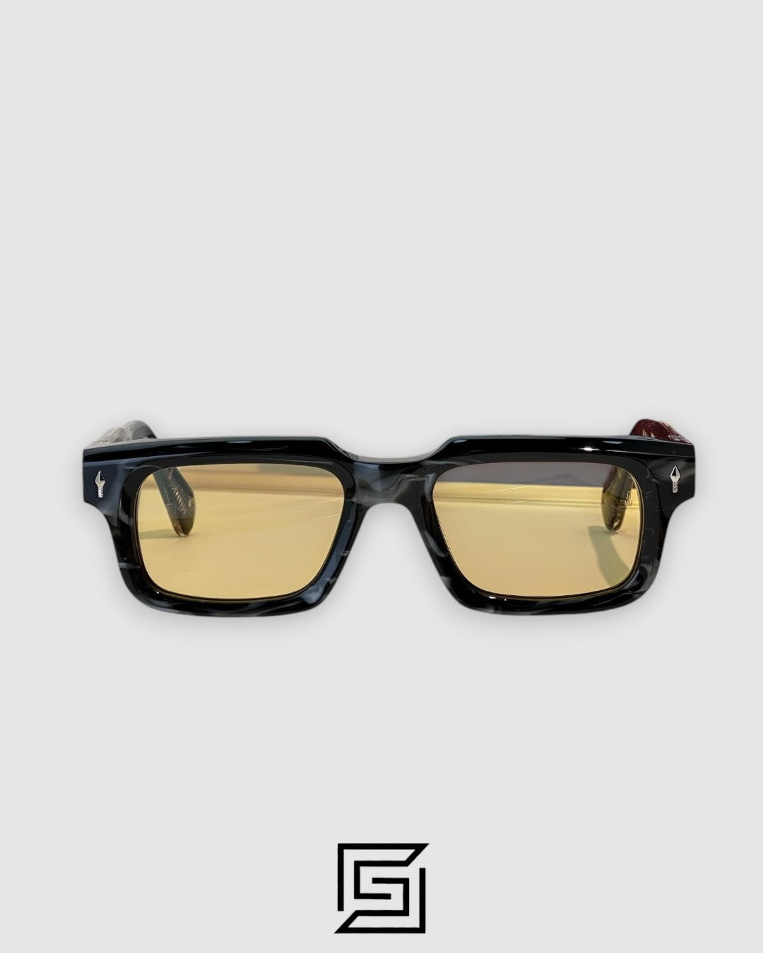 Jacques Marie Mage BELVEDERE Sunglasses - Tiger Grey - Yellow