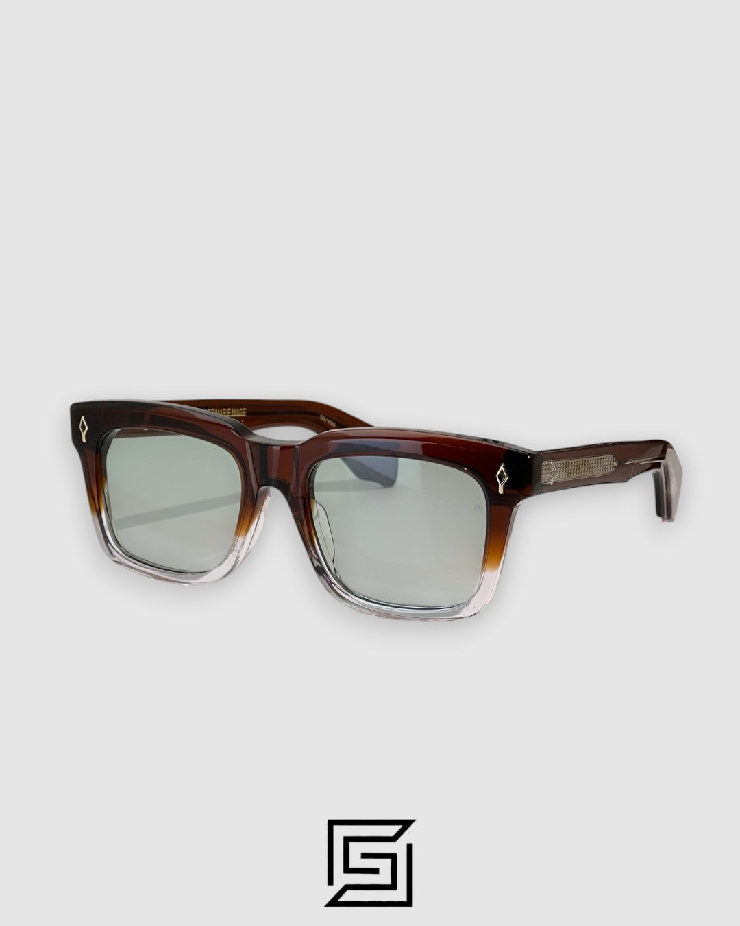 Jacques Marie Mage TORINO Sunglasses - red tow tone-light green