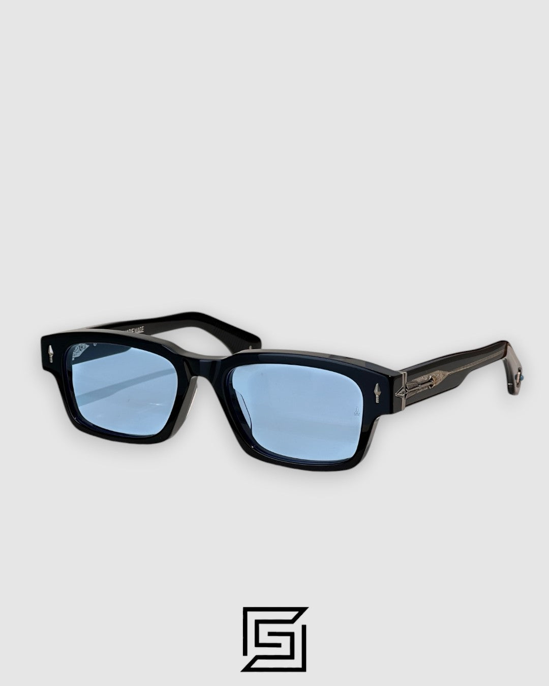 Jacques Marie Mage KIRWIN Sunglasses Men - BLACK-BLUE