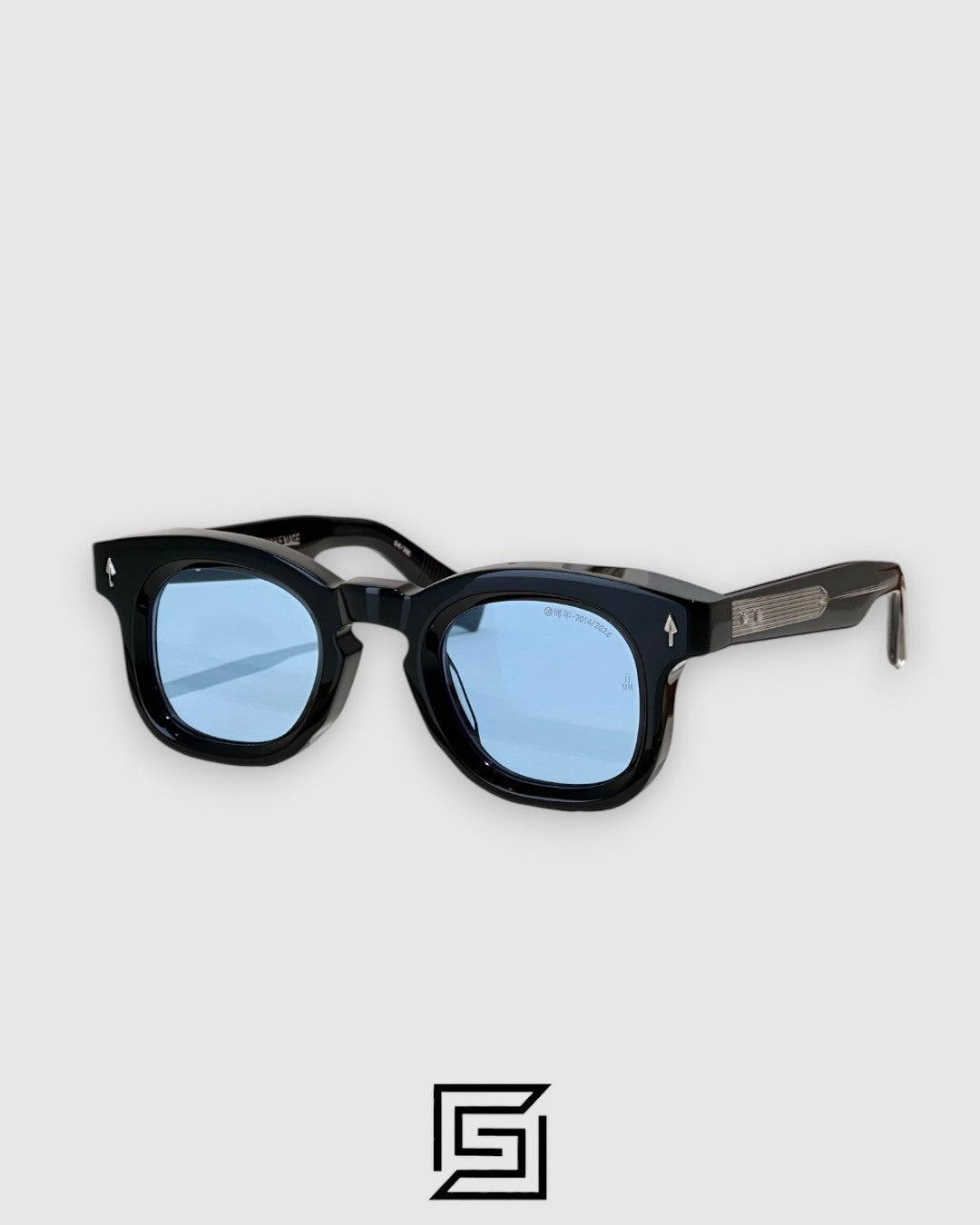DEVAUX Black Frame With Blue Lenses