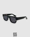 SEKTON DTS122  Sunglasses - BLACK-BLACK GOLD