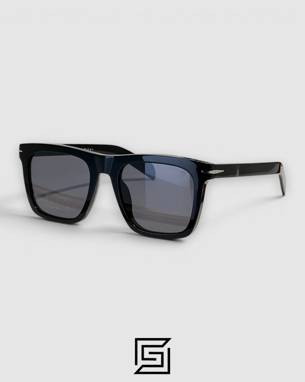 DB7000 Sunglasses - Black x black-silver tiger arm