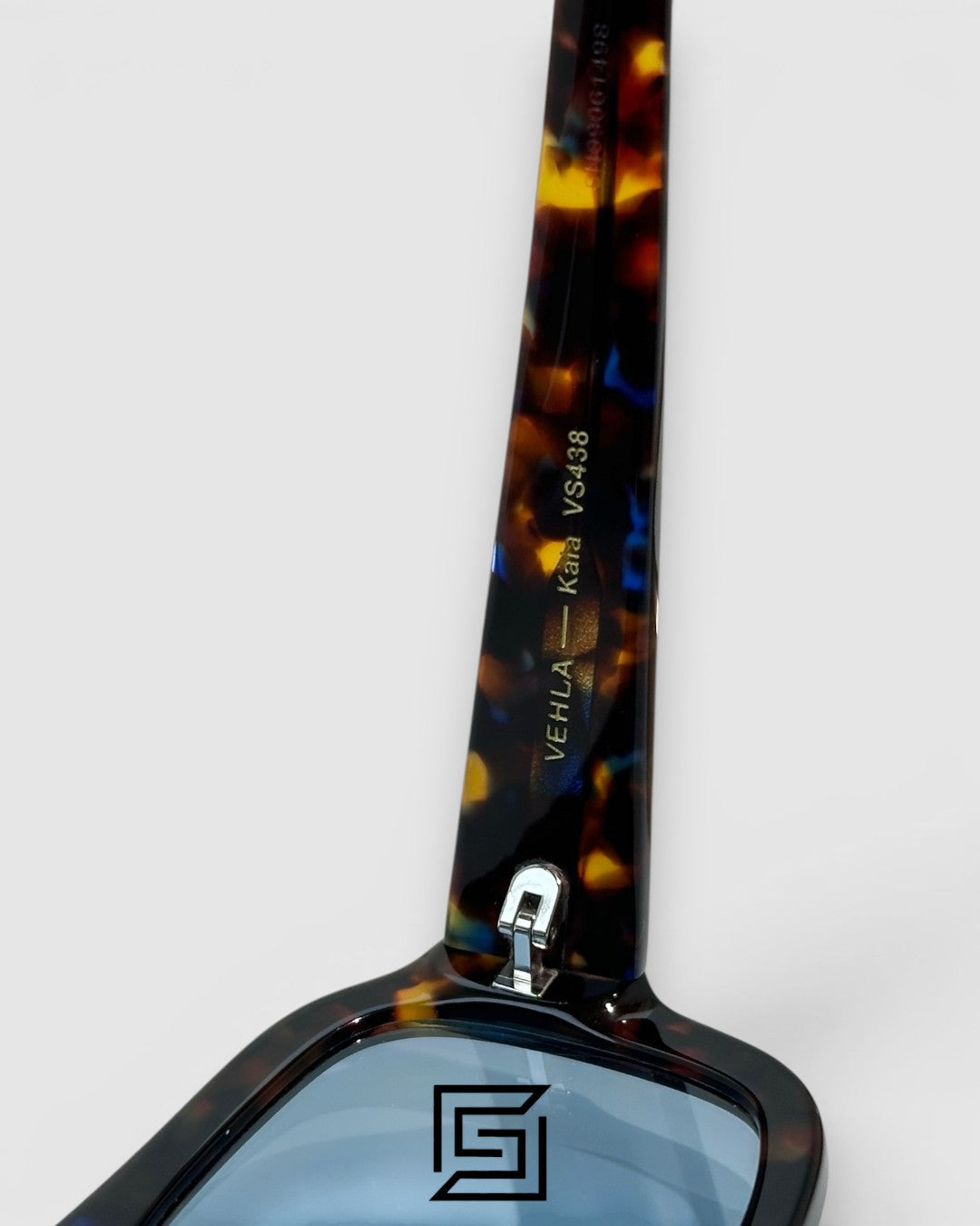 KAIA VS438 Tiger Frame Blue Lenses Sunglasses