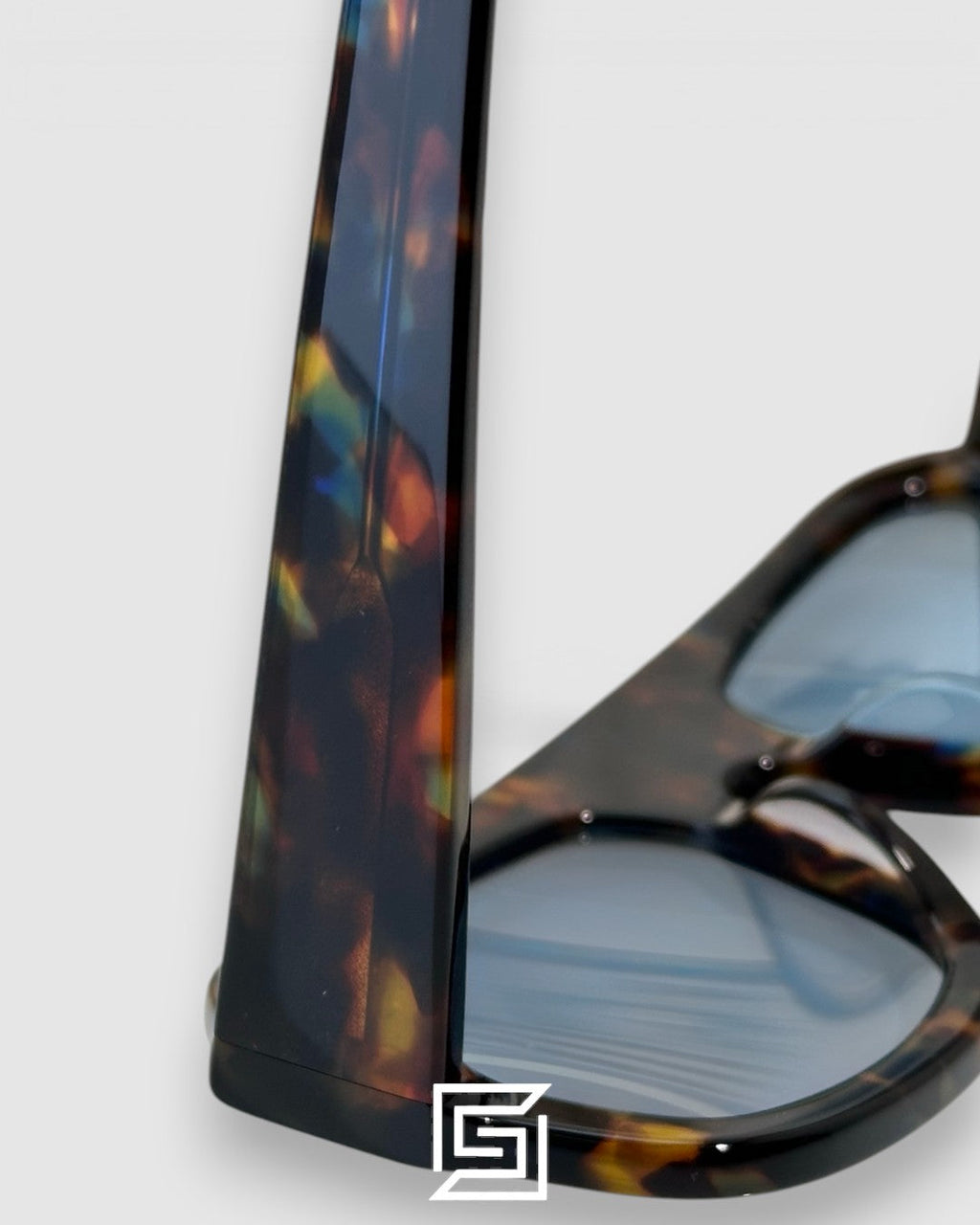 KAIA VS438 Tiger Frame Blue Lenses Sunglasses