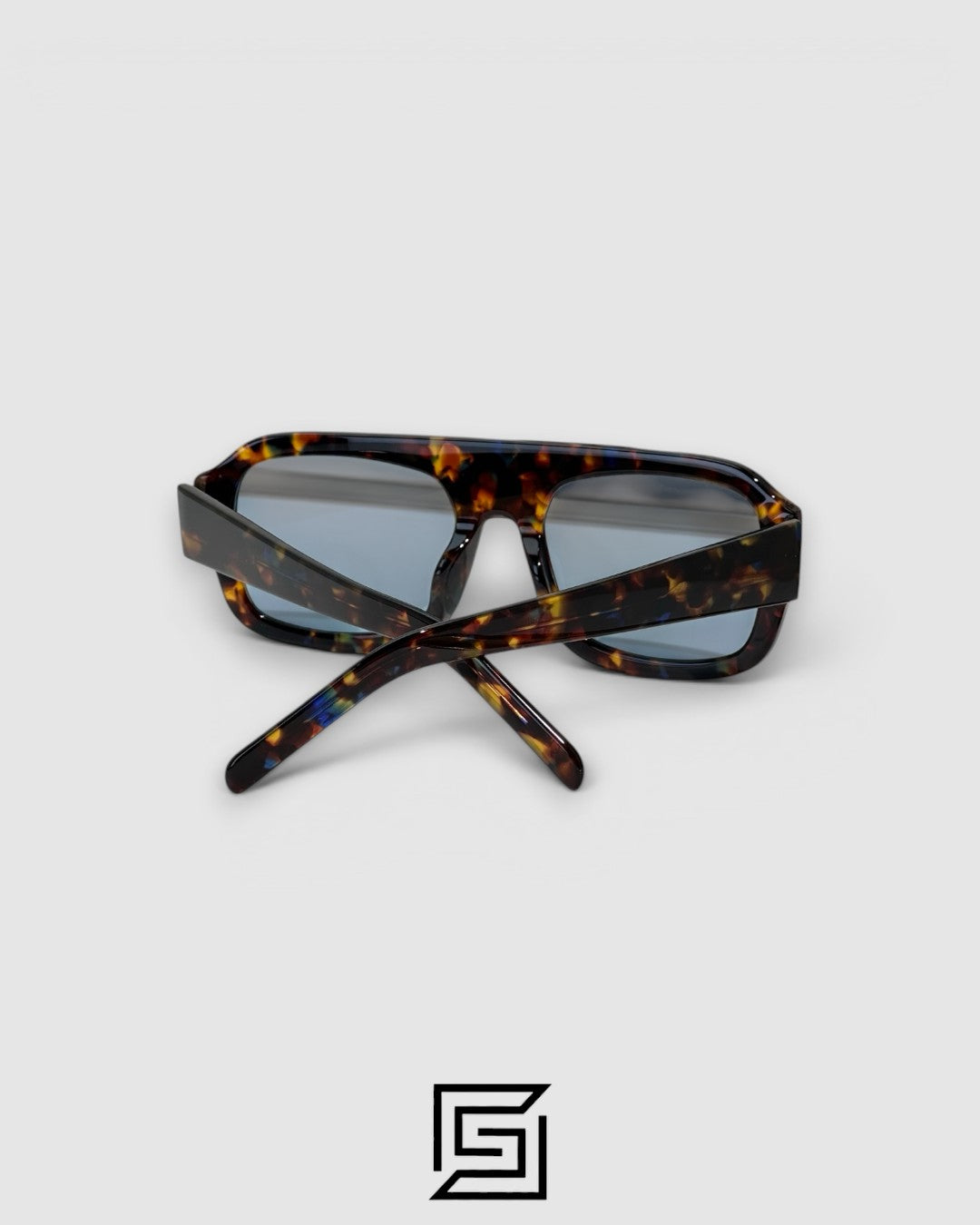 KAIA VS438 Tiger Frame Blue Lenses Sunglasses