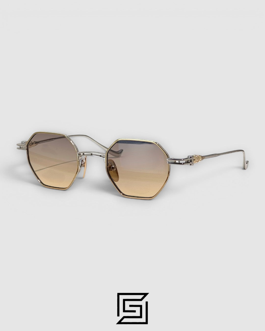 Chrome Heart EVACUIATION  Sunglasses - GOLD_HONEY