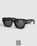 DUSENBERG Brown Two Tone Frame Brown Lenses - black-black