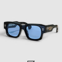 DUSENBERG Brown Two Tone Frame Brown Lenses - BLACK-BLUE
