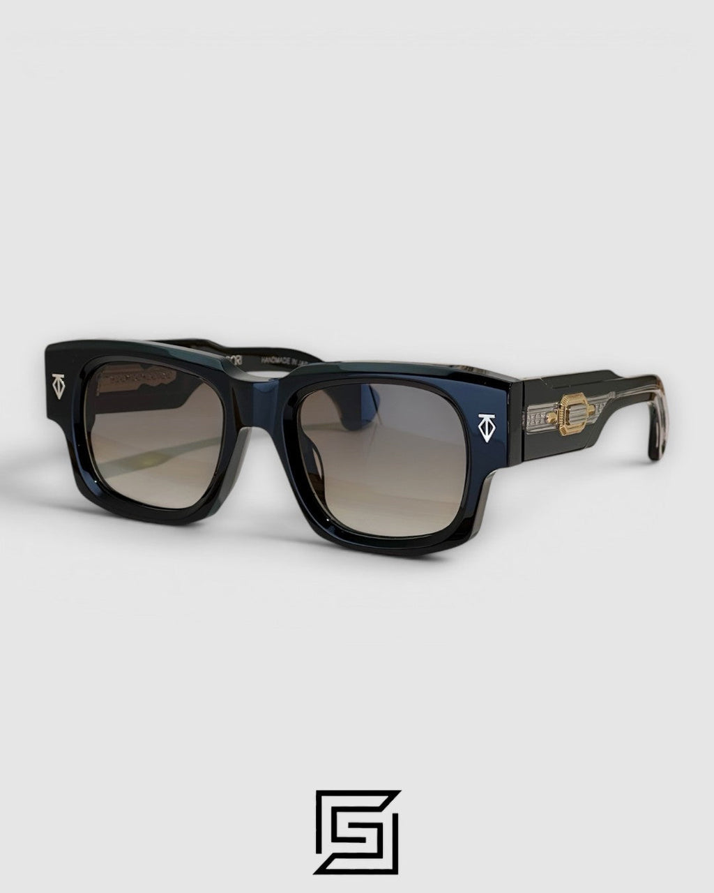 DUSENBERG Brown Two Tone Frame Brown Lenses - BLACK-LIGHT BROWN