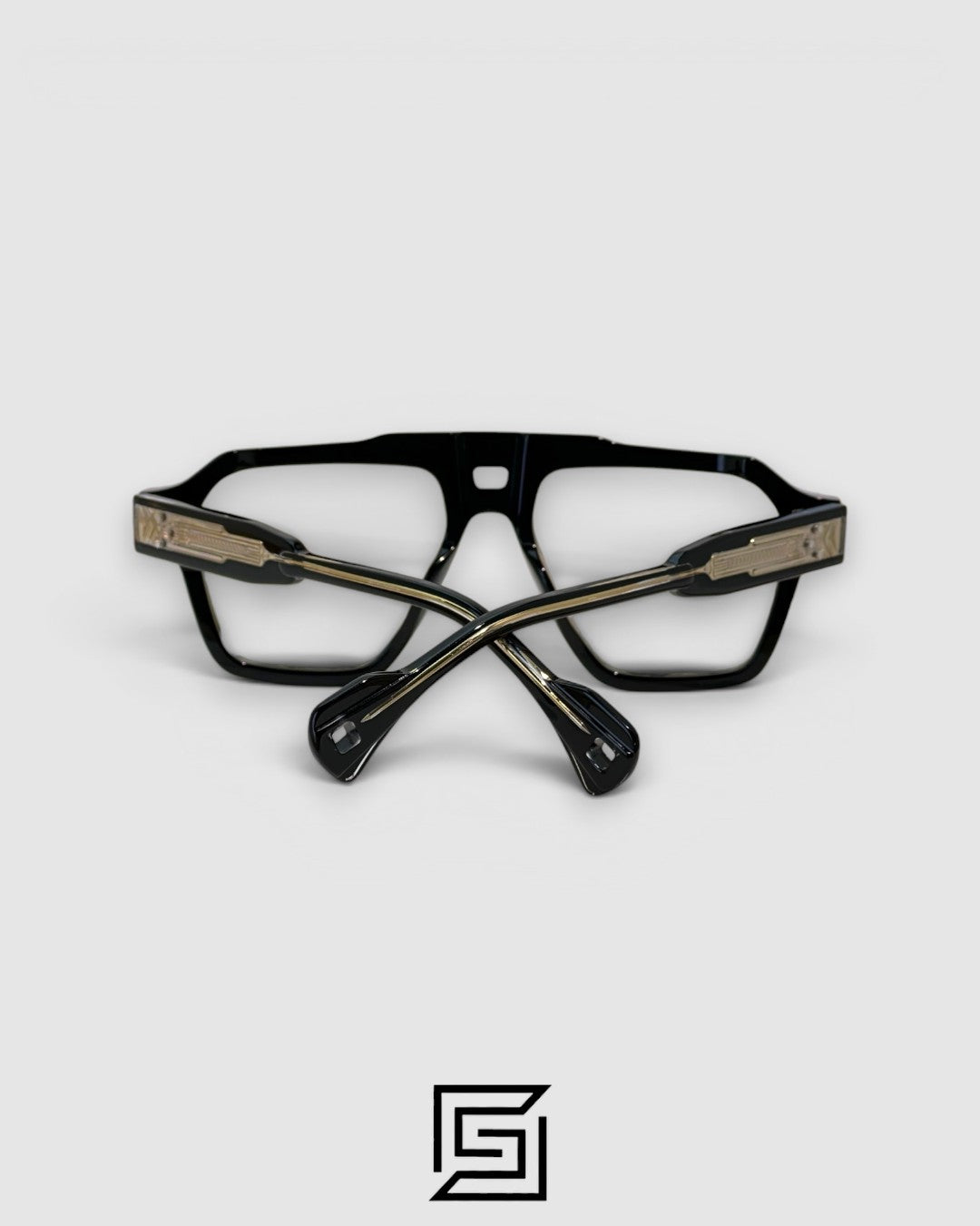T HENRI SKYLINE Black Full-Rim Clear Eyeglasses