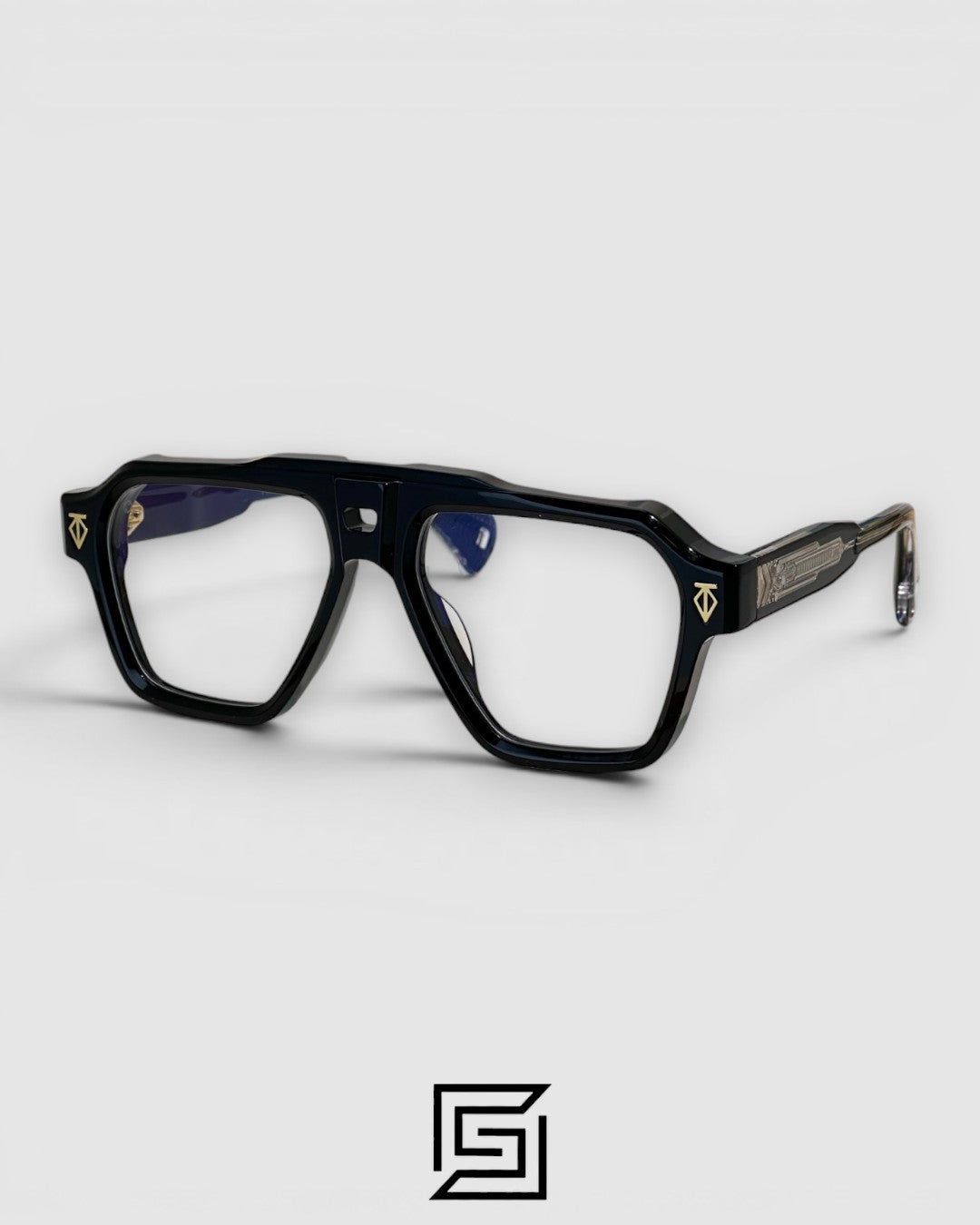 T HENRI SKYLINE Black Full-Rim Clear Eyeglasses