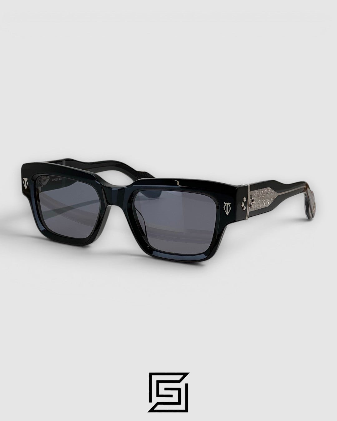 TIRRENO Sunglasses - Black-Black X Silver Arm