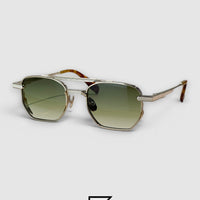 LUSSO Gun Mustard Frame Light Green Lenses - silver_green