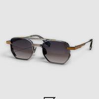 LUSSO Gun Mustard Frame Light Green Lenses - Mustard- Grey