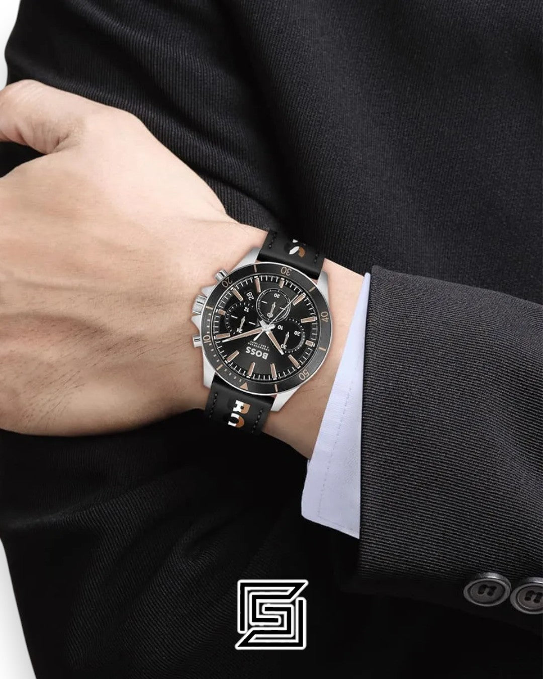 Boss 1514121 Black Dial Chronograph Watch