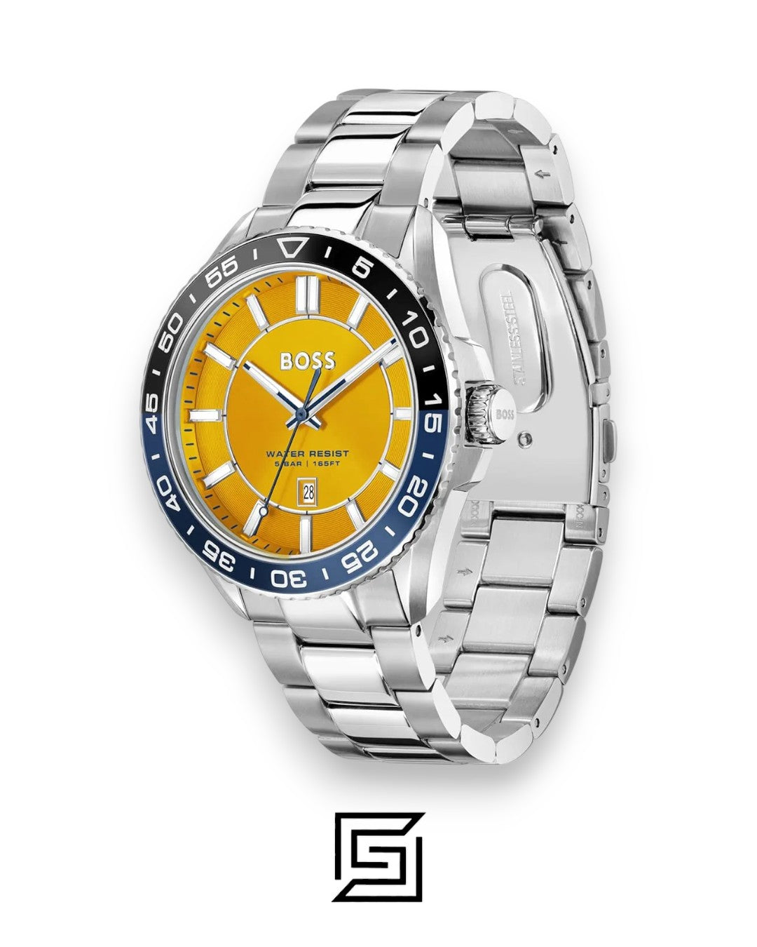 Boss 1514206 Yellow Dial Stainless Steel Men's Watch