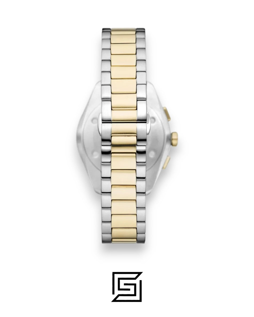 Emporio Armani AR11605 Two-Tone Stainless Steel Chronograph Watch with Champagne Dial
