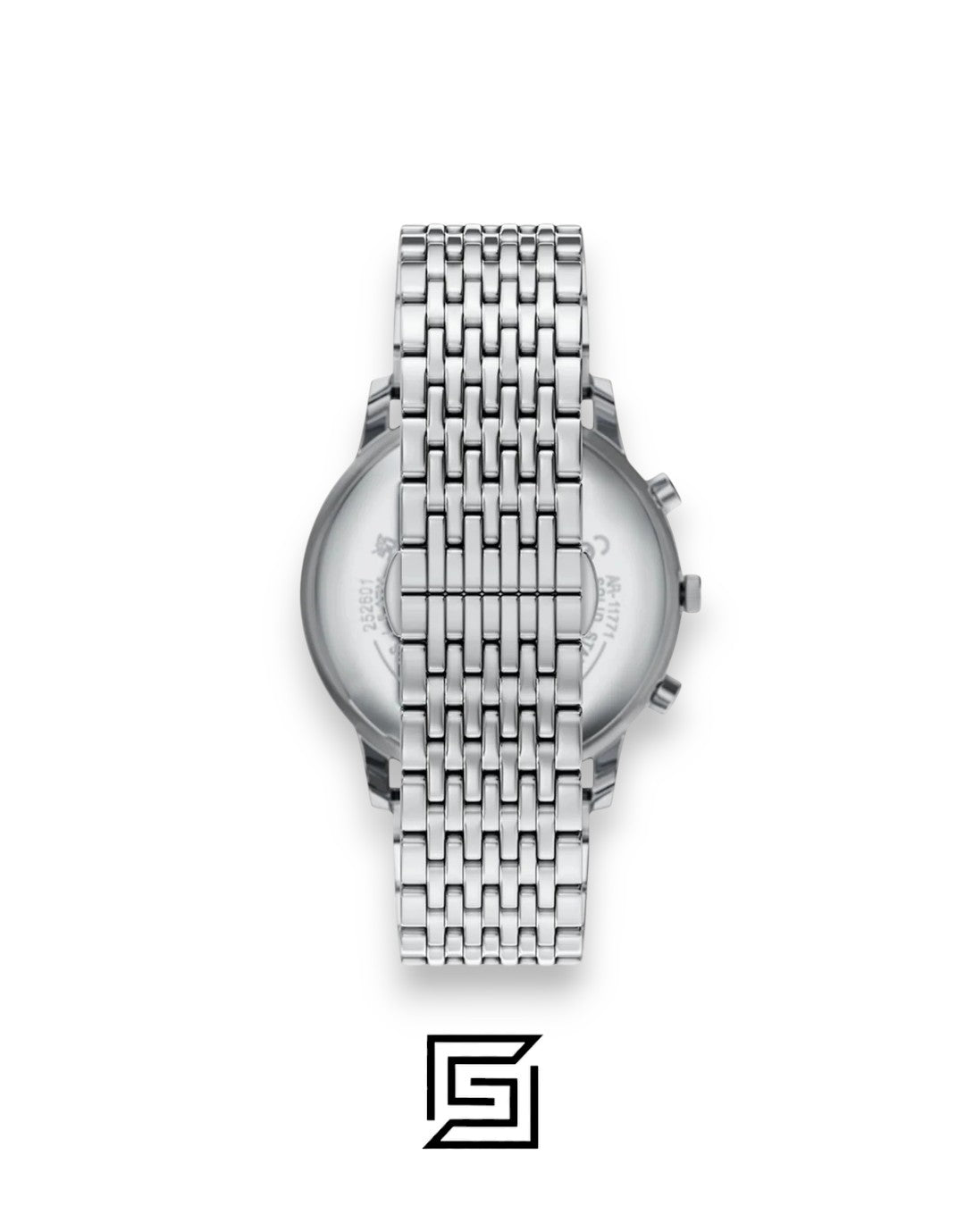 Emporio Armani AR1648 Men's Silver Stainless Steel Blue Dial Watch