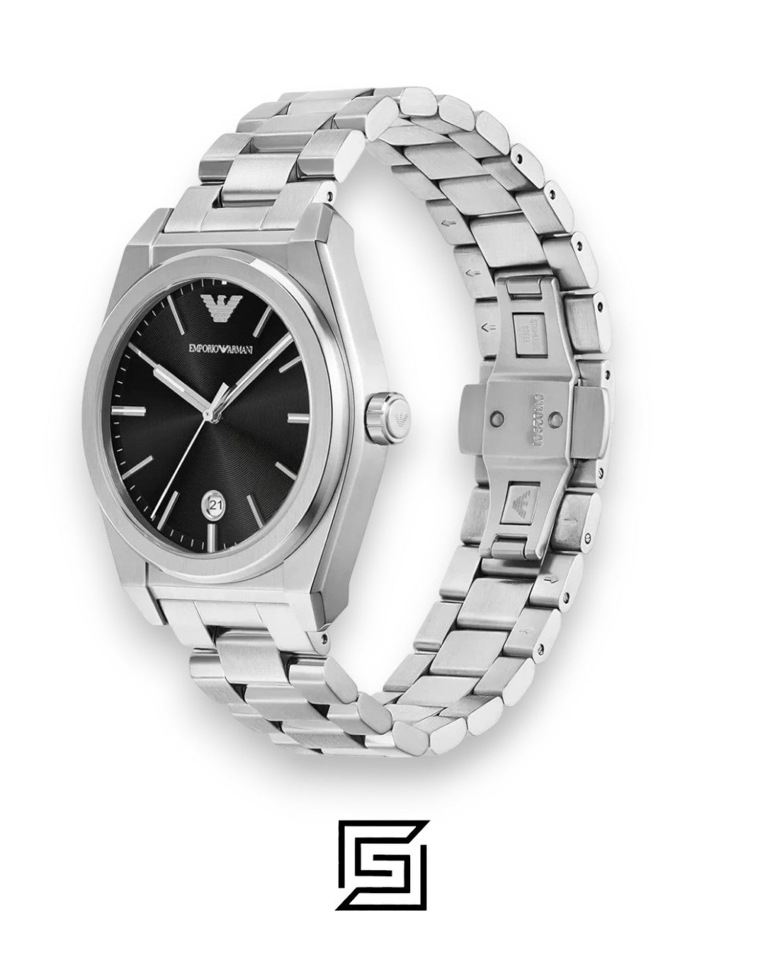 Emporio Armani AR11622 Stainless Steel Black Dial Men's Watch