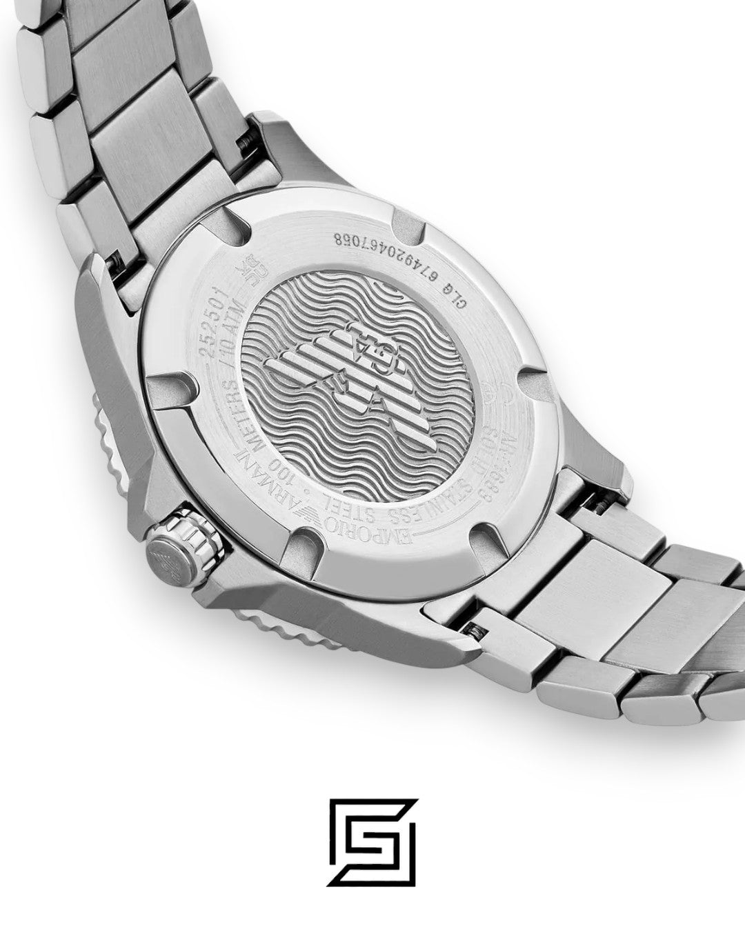 Emporio Armani AR11683 Silver Dial Stainless Steel Men's Watch 43mm