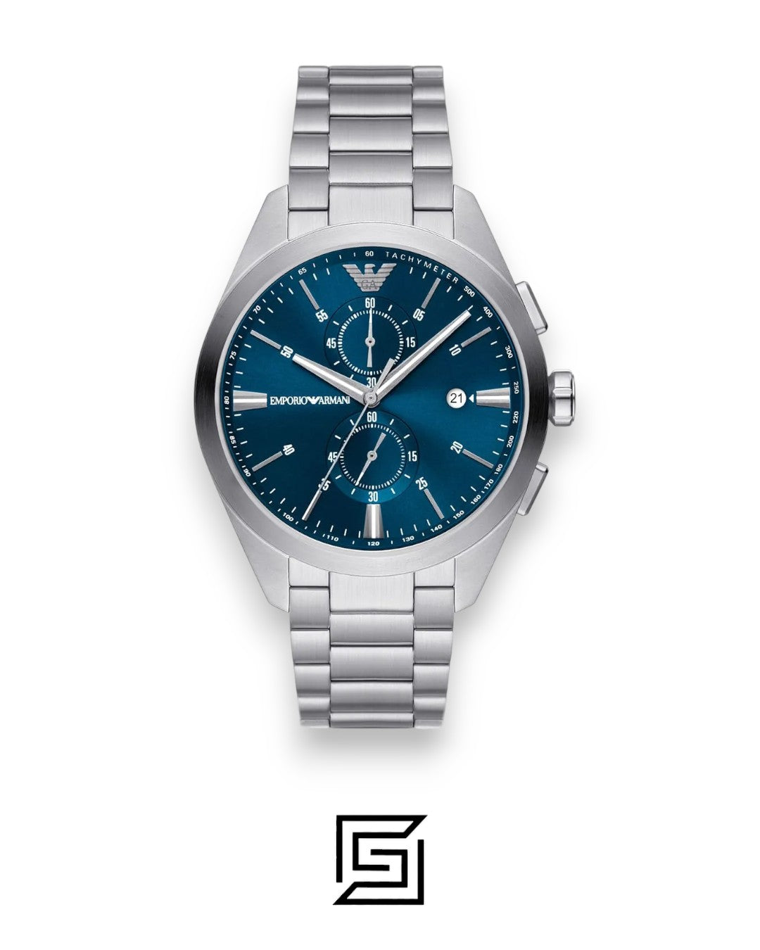 Emporio Armani AR11541 Chronograph Blue Dial Stainless Steel Men's Watch