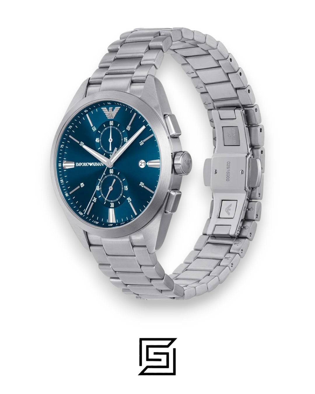 Emporio Armani AR11541 Chronograph Blue Dial Stainless Steel Men's Watch