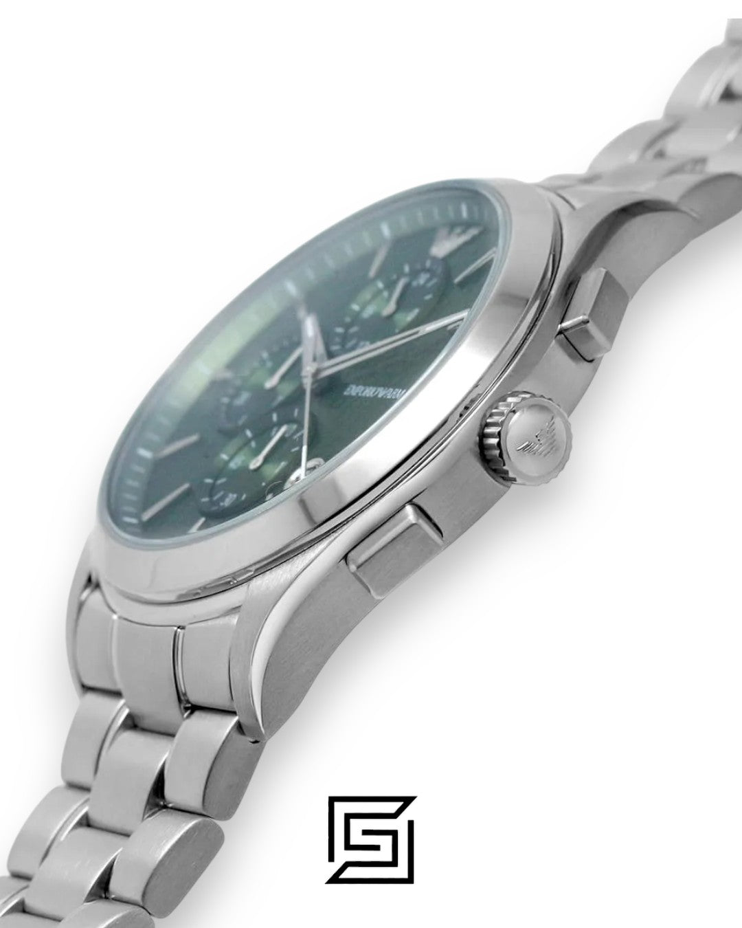 Emporio Armani AR11529 Men's Green Dial Stainless Steel Watch