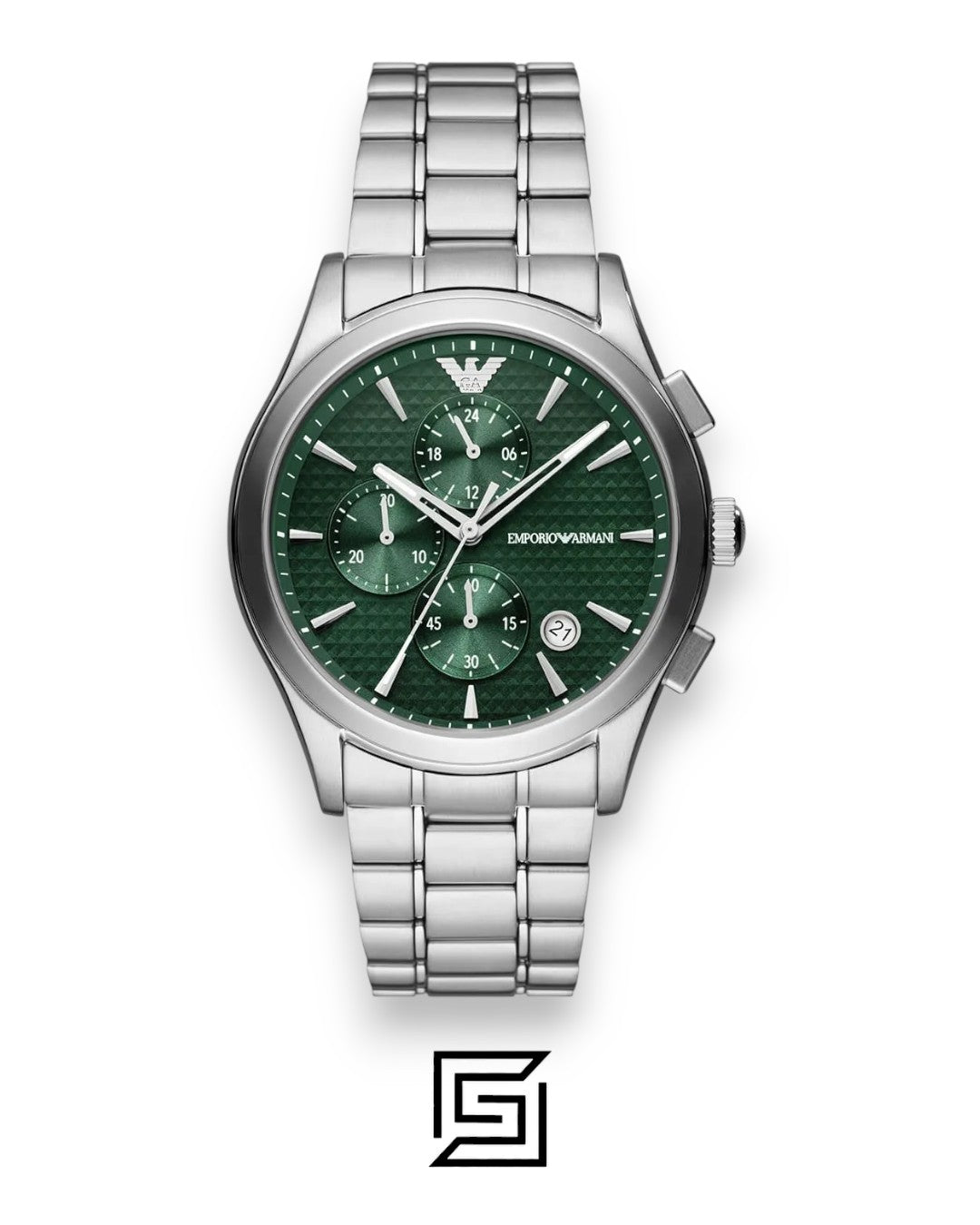Emporio Armani AR11529 Men's Green Dial Stainless Steel Watch