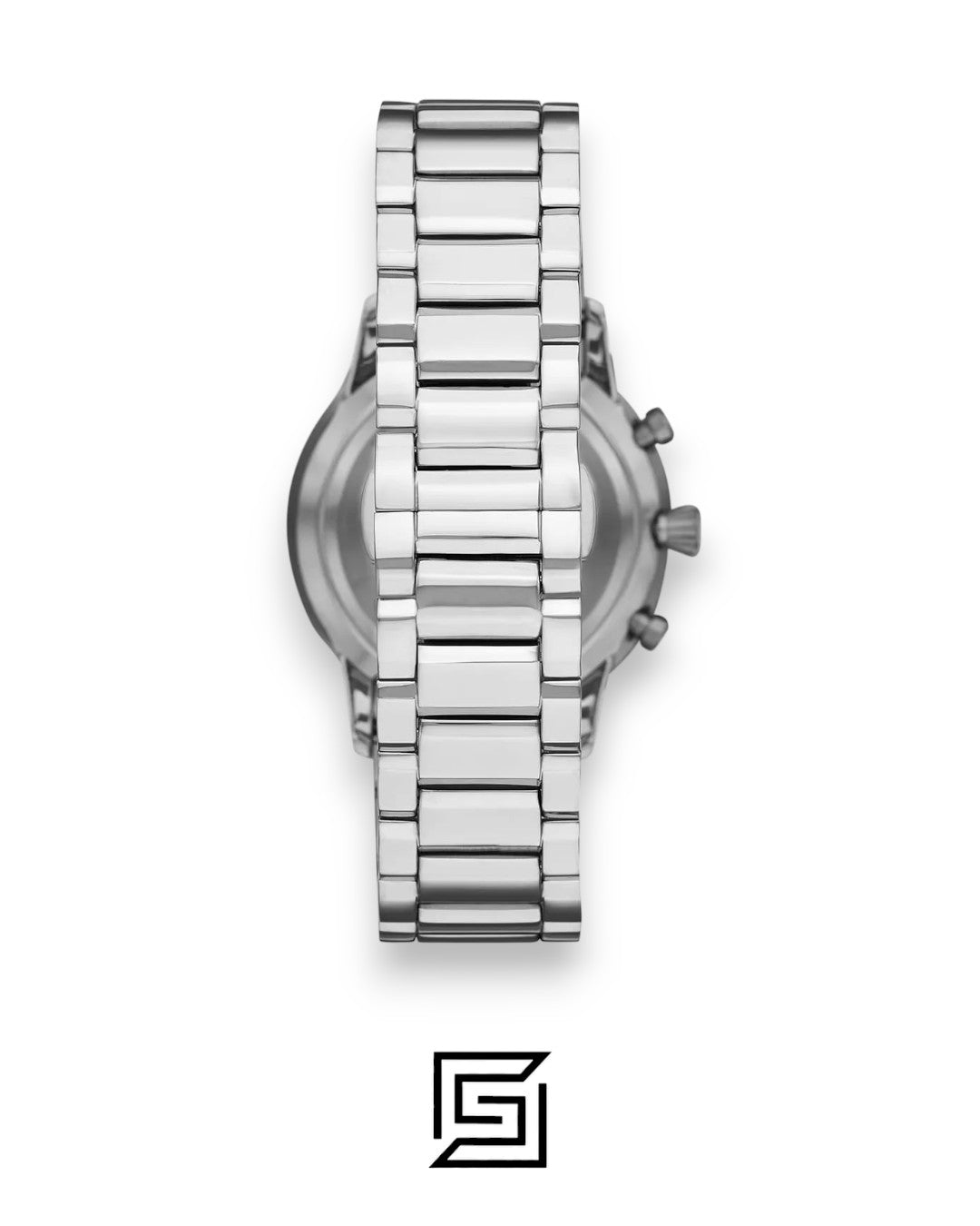 Emporio Armani AR11208 Silver Stainless Steel Men's Watch with Black Dial
