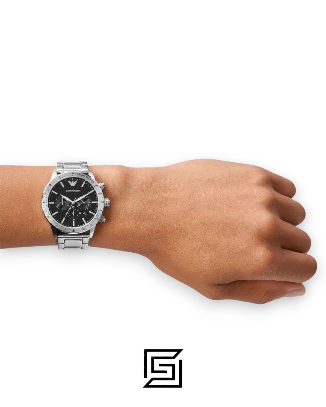 Emporio Armani AR11241 Men's Black Dial Stainless Steel Watch