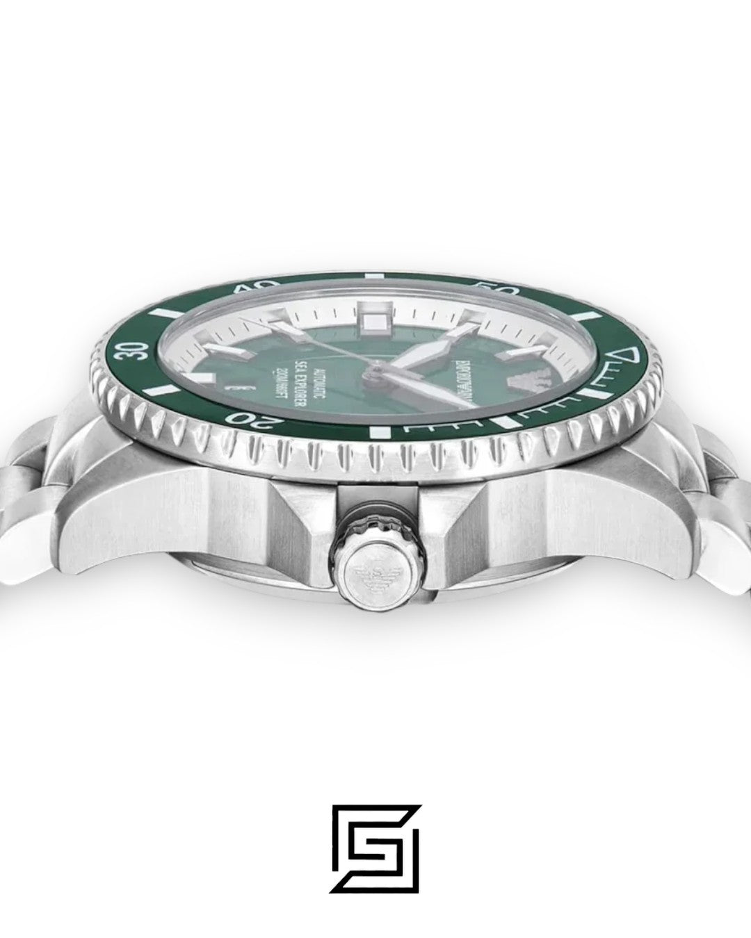 Armani AR60080 Men's Stainless Steel Green Dial Watch