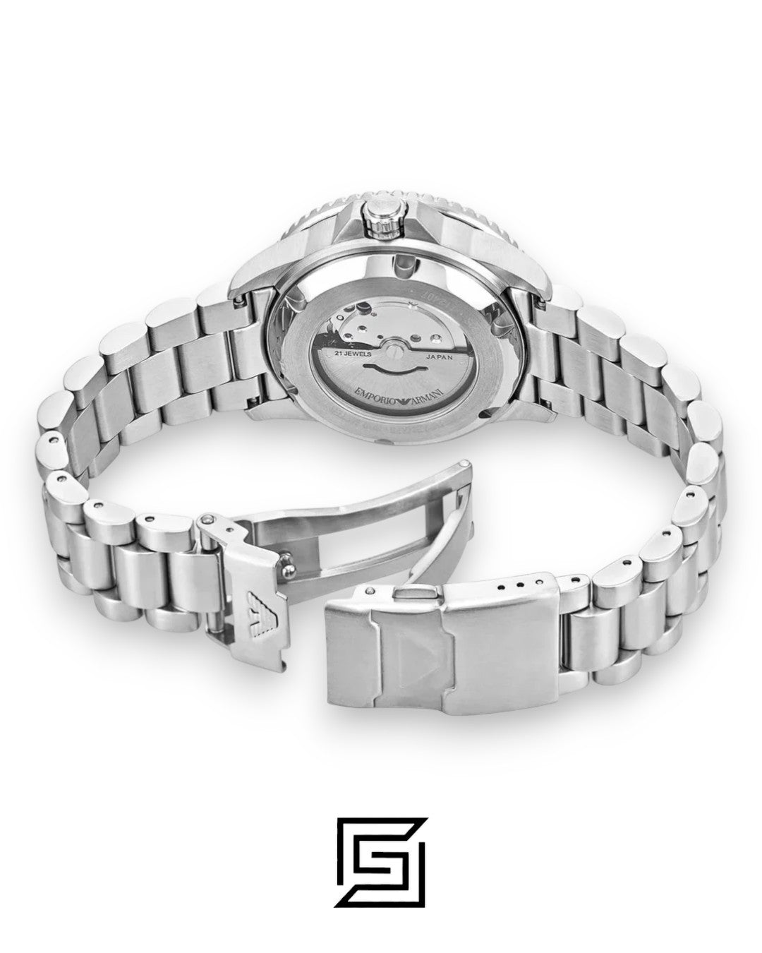 Armani AR60080 Men's Stainless Steel Green Dial Watch