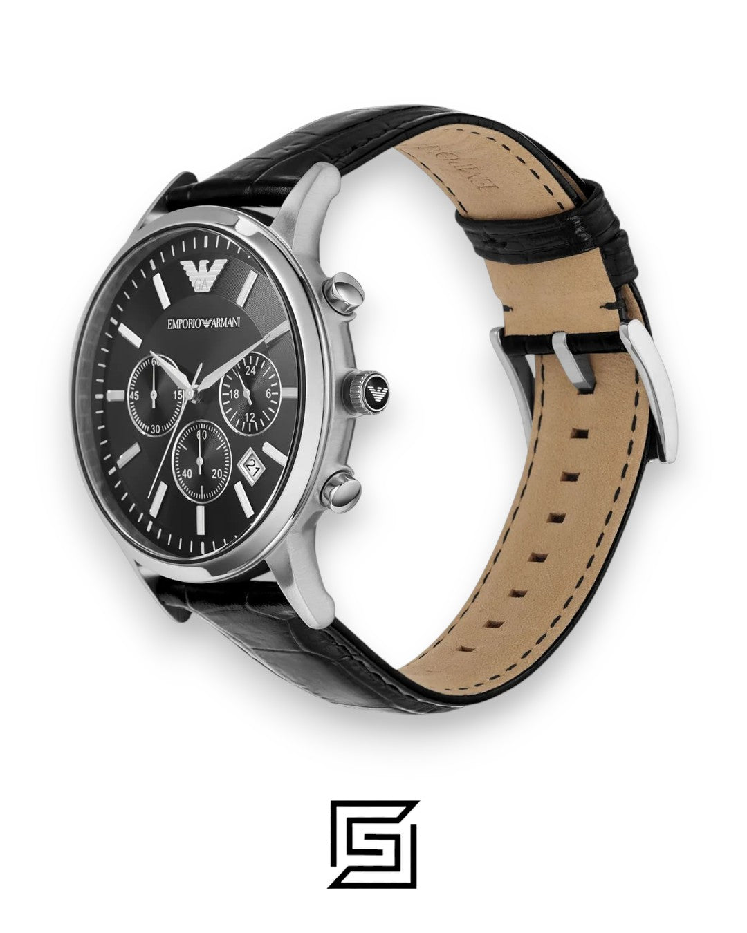 Emporio Armani AR2447 Men's Black Dial Chronograph Watch