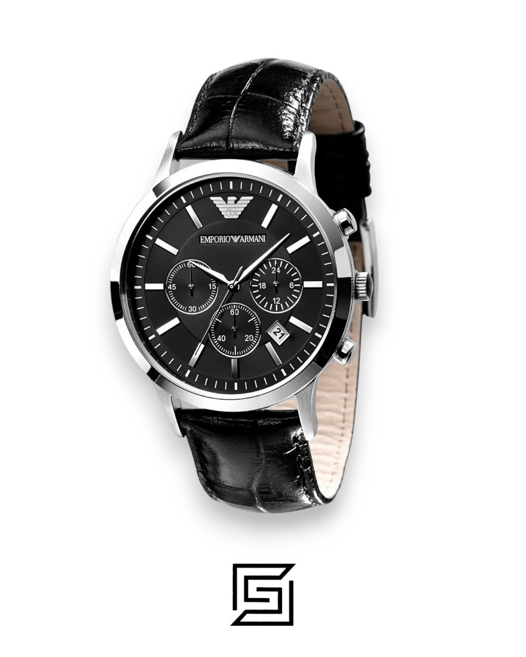 Emporio Armani AR2447 Men's Black Dial Chronograph Watch