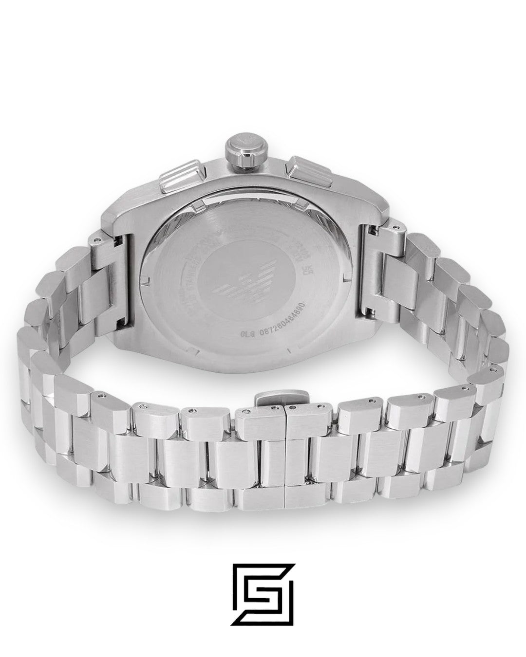Emporio Armani AR11640 Men's Stainless Steel Green Chronograph Watch 43mm