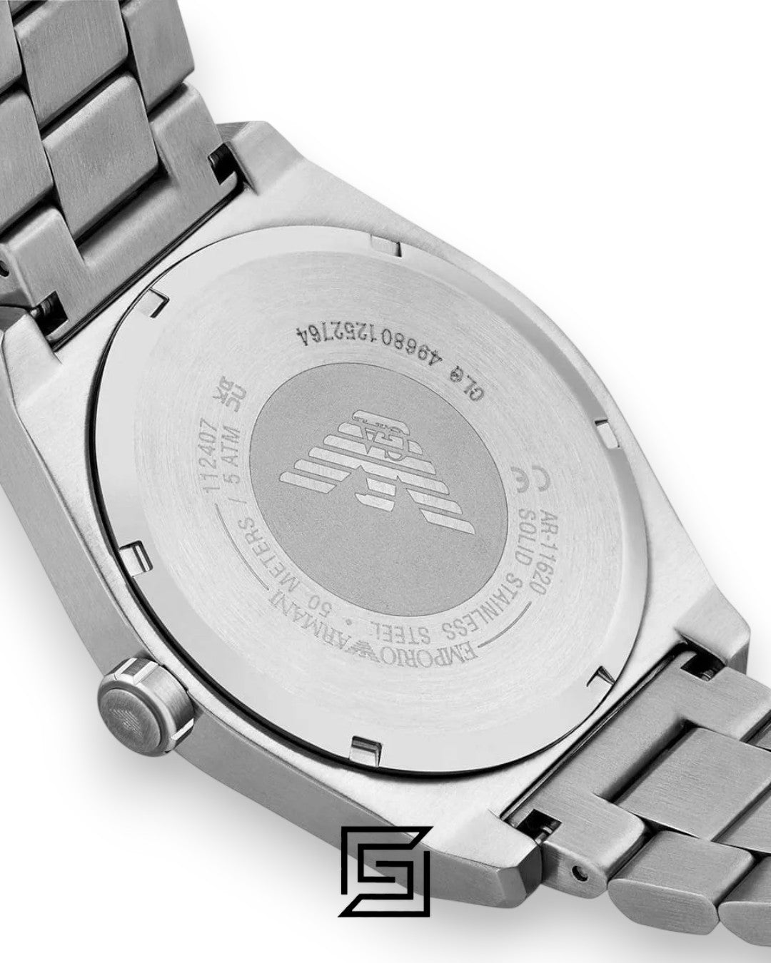 Emporio Armani AR11620 Men's Silver Stainless Steel Watch Blue Dial