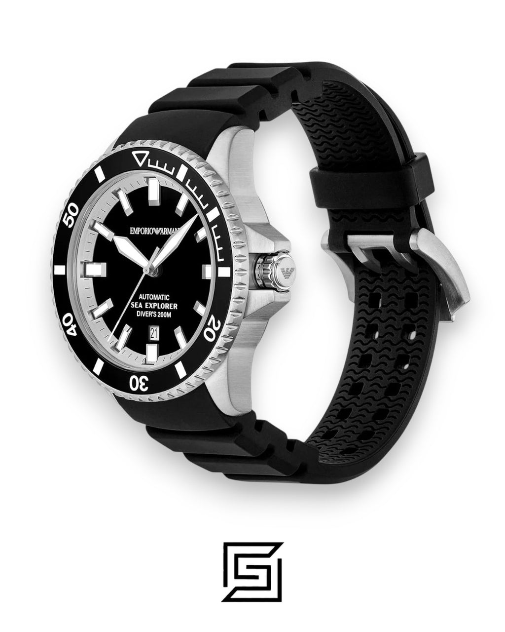 Armani AR60086 Black Dial Automatic Diver's Watch