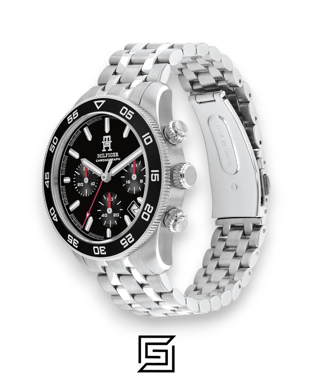 Tommy Hilfiger 1792156 Black Dial Chronograph Watch