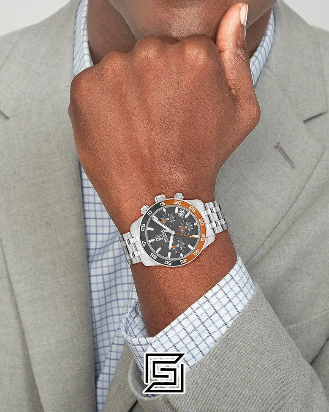 Tommy Hilfiger 1792186 Men's Chronograph Gray Dial Stainless Steel Watch