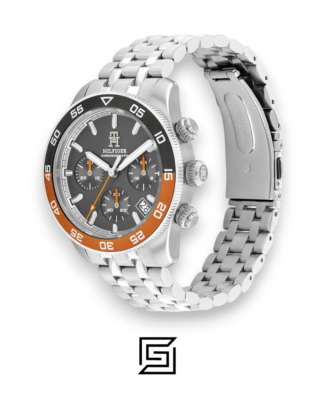 Tommy Hilfiger 1792186 Men's Chronograph Gray Dial Stainless Steel Watch