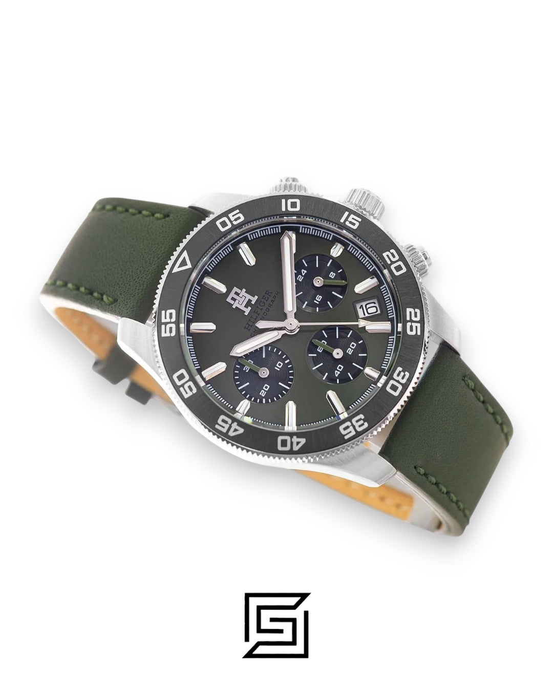 Tommy Hilfiger 1792188 Green Dial Chronograph Watch
