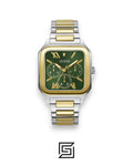 Guess GW0631G1 Green Dial Two-Tone Watch