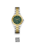 Guess GW0723L1 Two-Tone Gold and Silver Case 40mm Green Dial Women's Watch