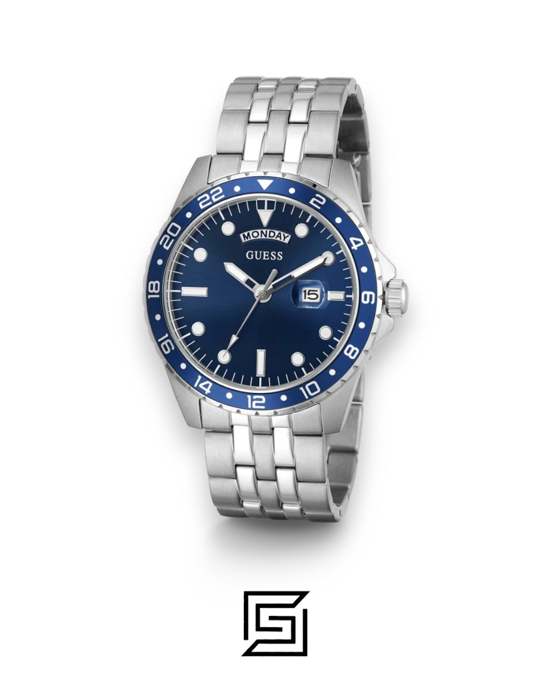 Guess GW0220G1 Blue Dial Stainless Steel Men's Watch 44mm