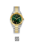 Guess GW0735L5 Green Dial Two-Tone Watch
