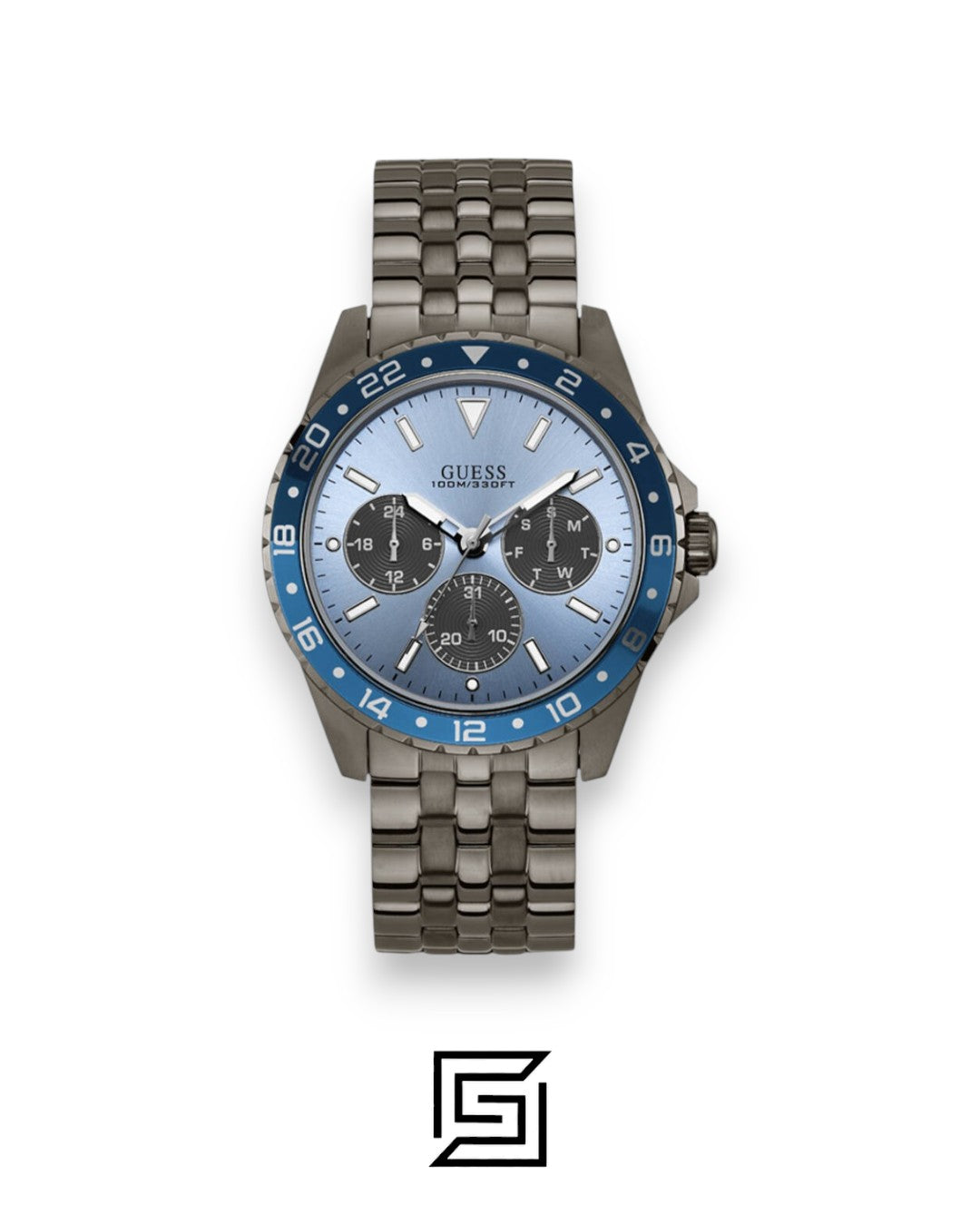 Guess W1107G5 Men's Blue Dial Stainless Steel Watch