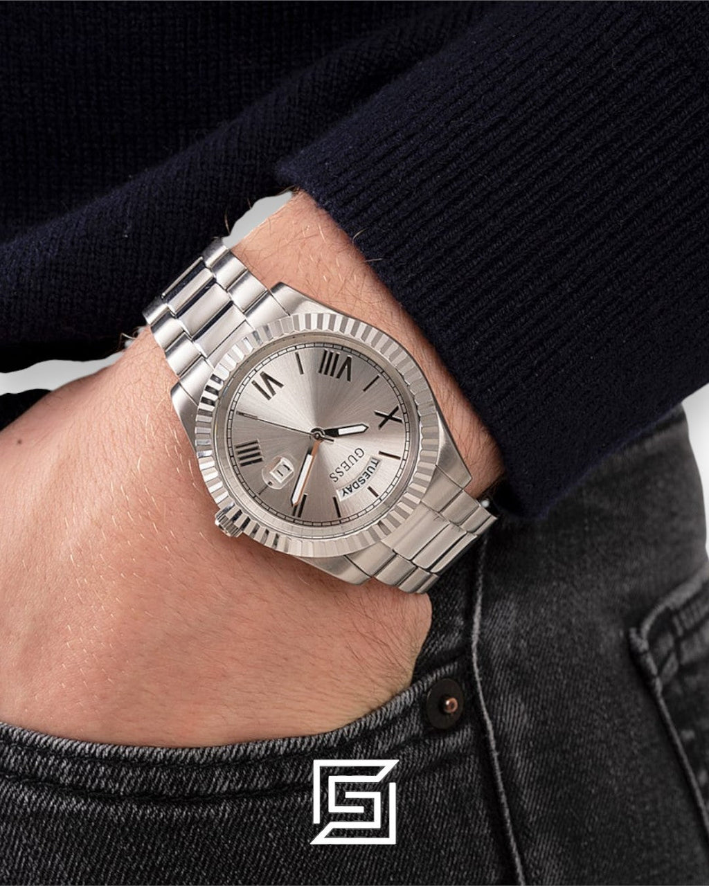 Guess GW0265G6 Men's Silver Dial Watch