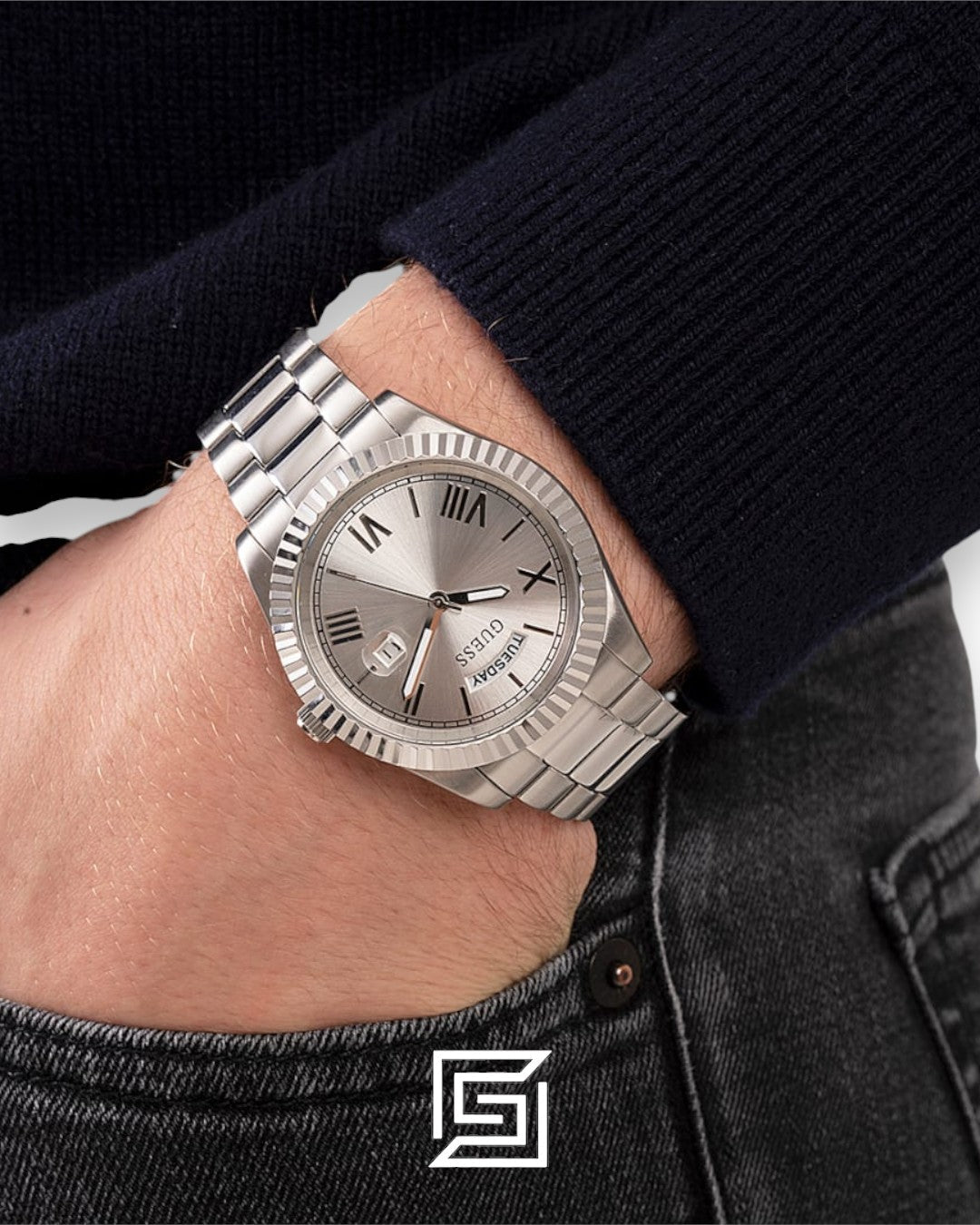 Guess GW0265G6 Men's Silver Dial Watch