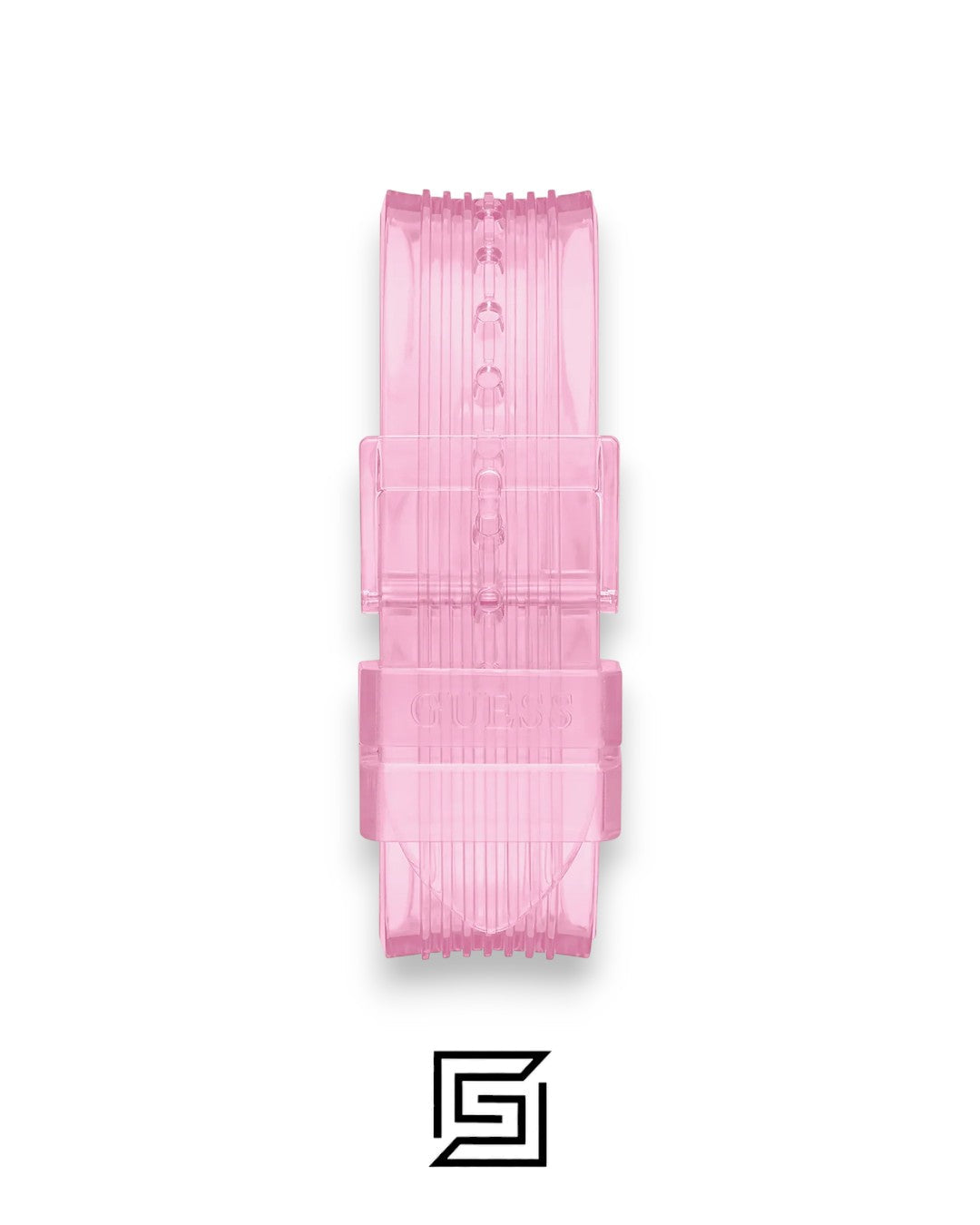 Guess GW0438L2 Pink Dial Transparent Watch