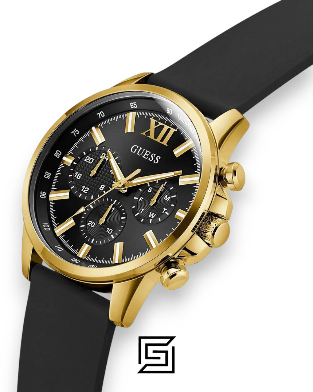 Guess GW0913G2 Gold Case Black Dial Watch